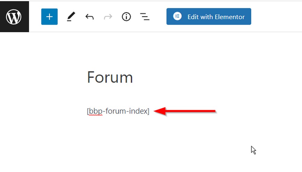 Adding forum shortcode using bbpress