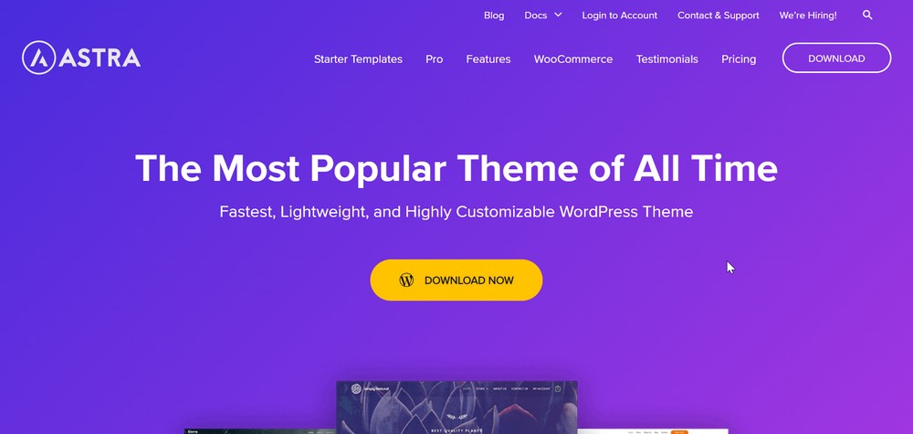 Astra WordPress theme