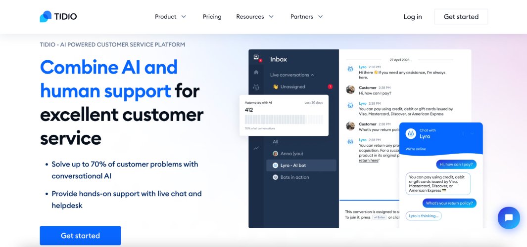 Tidio customer communication plugin