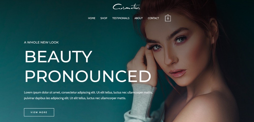 Cosmetic Store eCommerce template