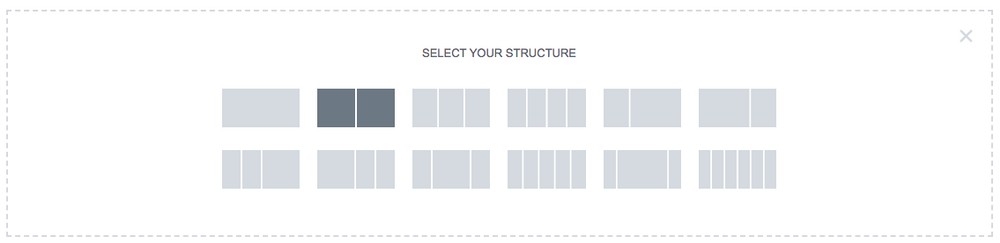 Create a two-column layout structure