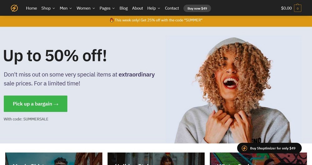 Shoptimizer WooCommerce theme