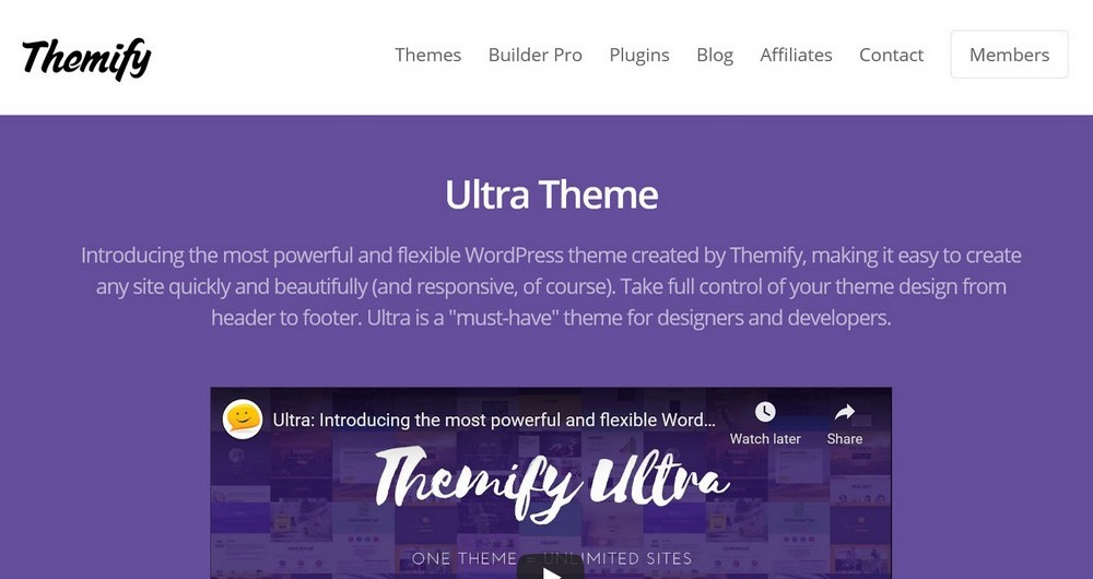 Ultra WordPress theme