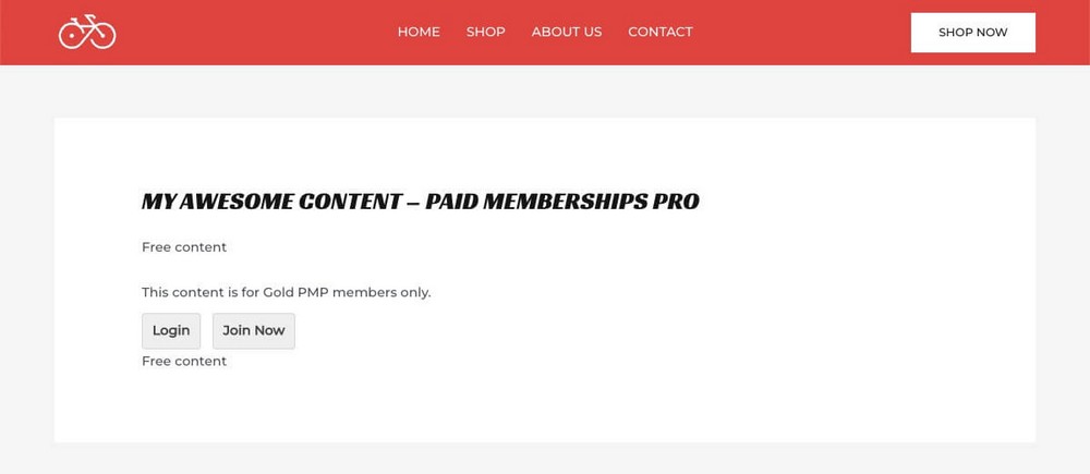 Lock blocks with Paid Memberships Pro
