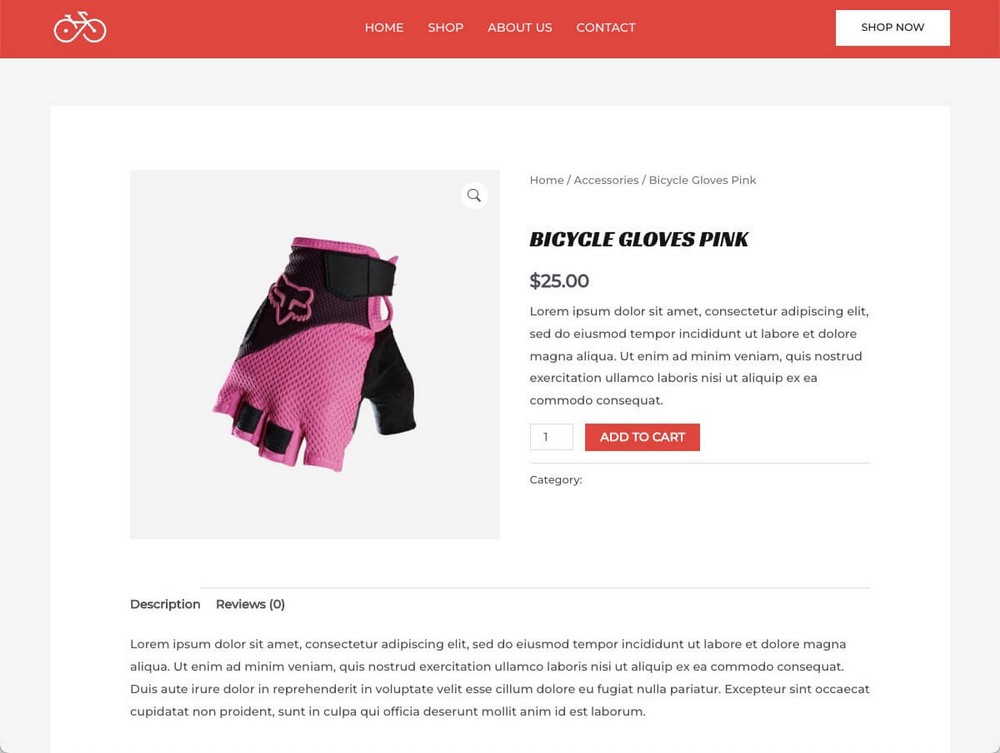 WooCommerce Product Page