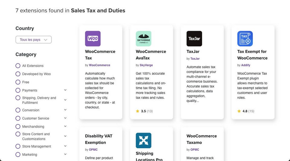 WooCommerce Tax Extension alternatives