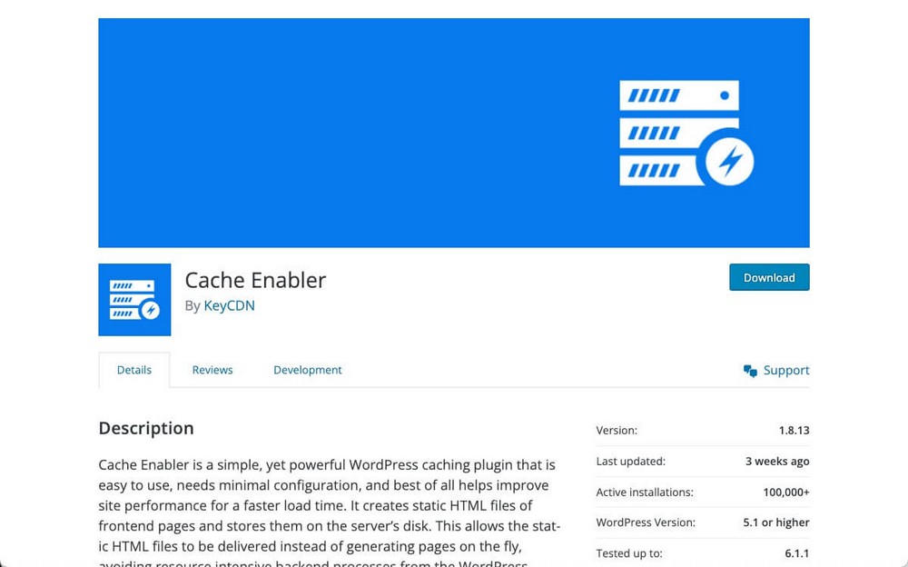 Cache Enabler Homepage