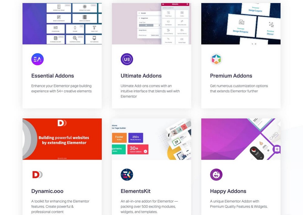 Elementor 3rd party addons