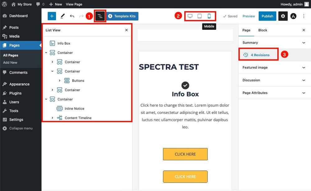 Other Spectra useful features