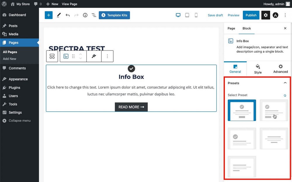 Spectra Presets