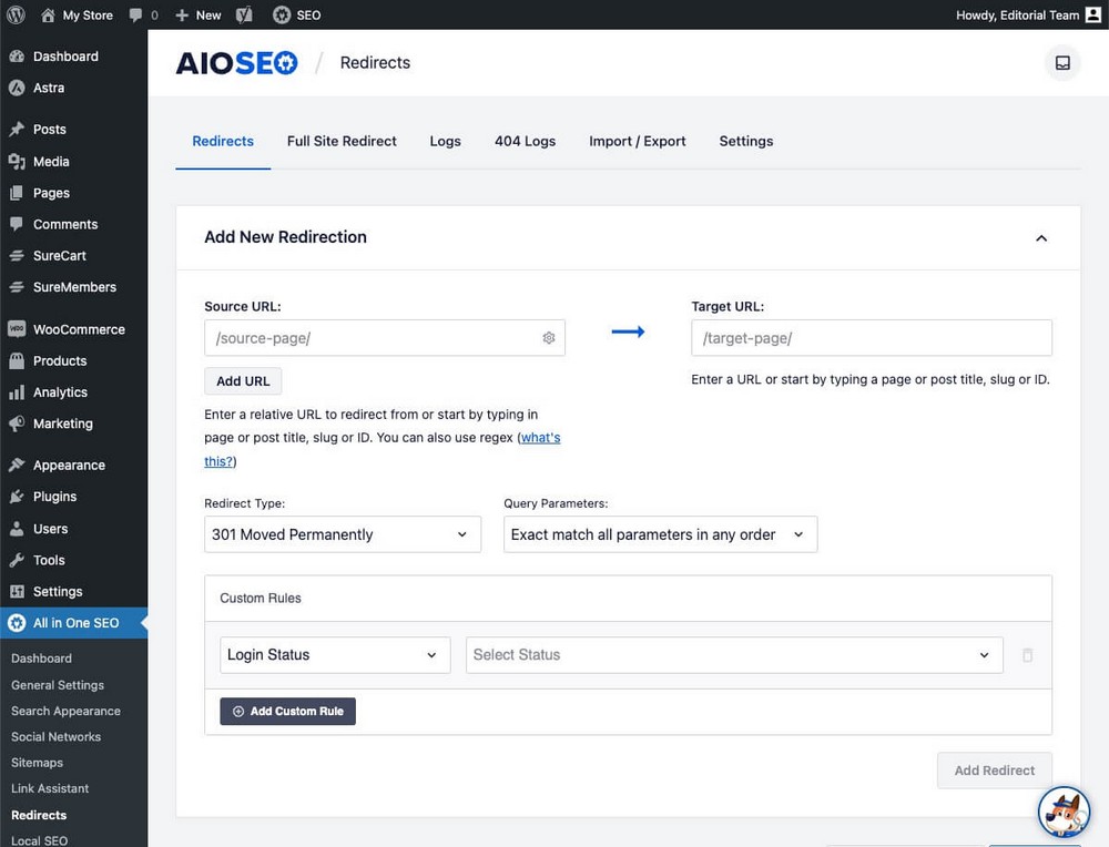 AIO Redirects Tool