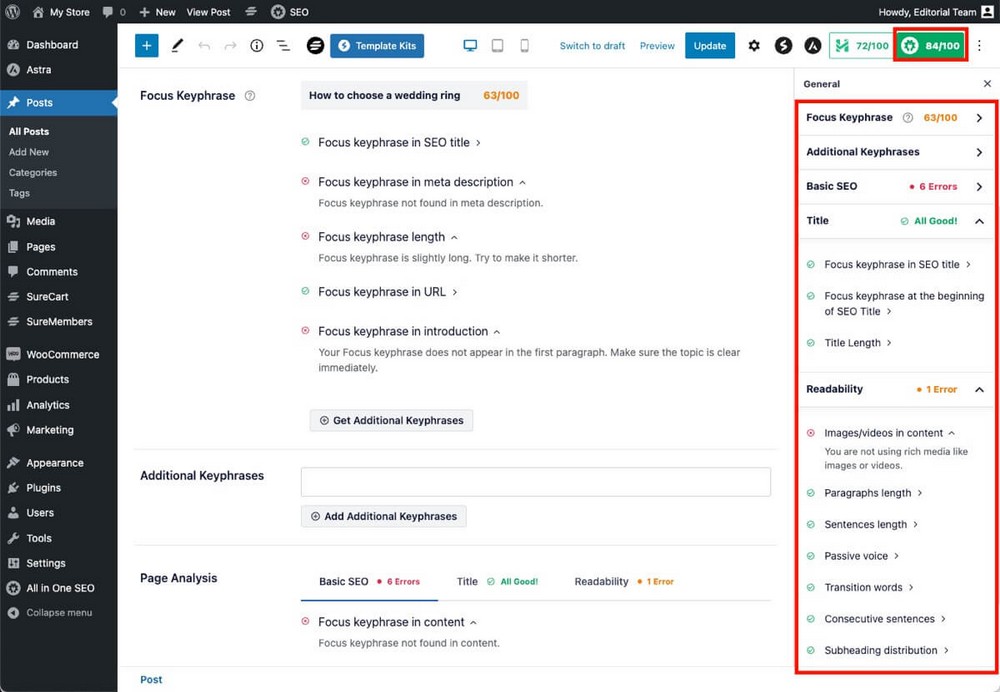 AIO TrutSEO On-Page Analysis