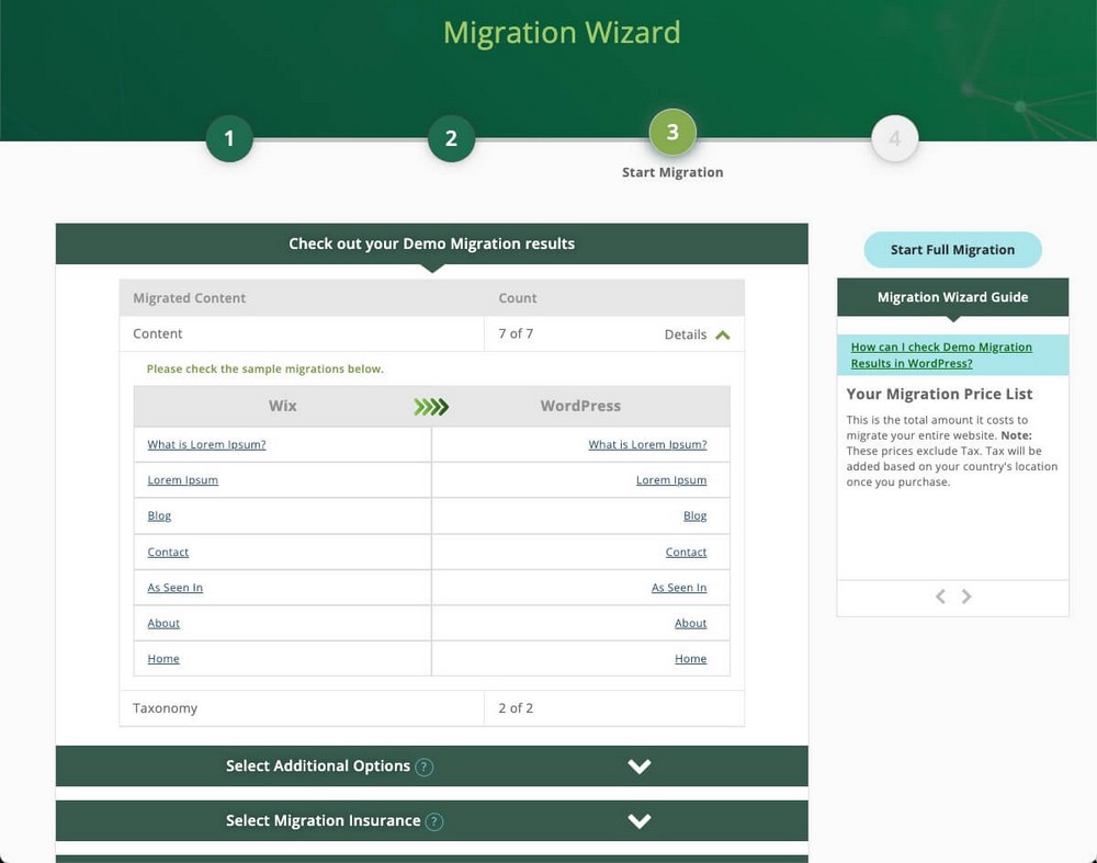 CMS2CMS Wix to WordPress Migration Results