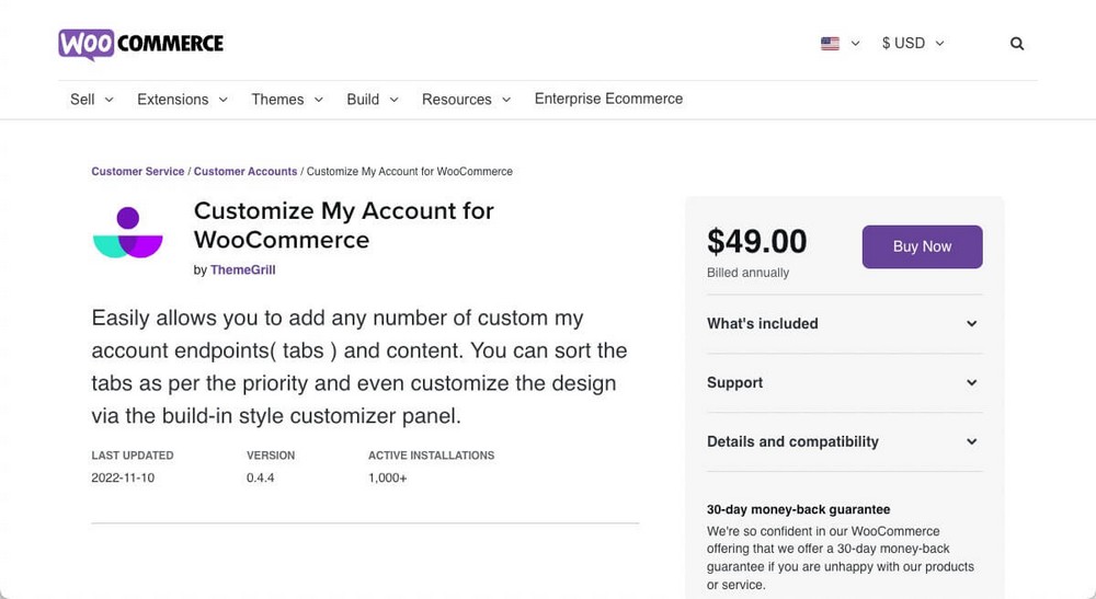 How to Customize my account page in WooCommerce