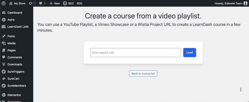 LearnDash course creator Wizard