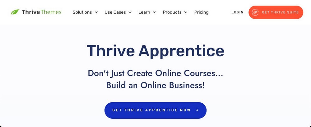 Thrive Apprentice Homepage