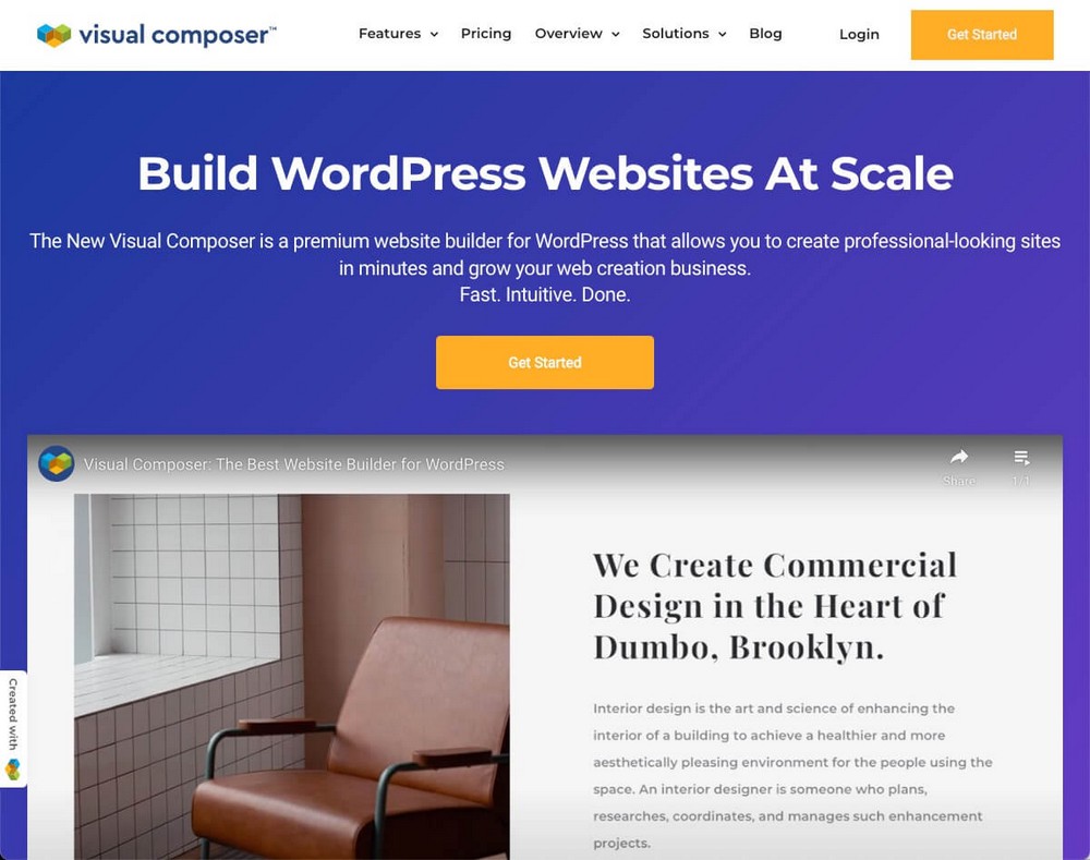 Visual Composer homepage