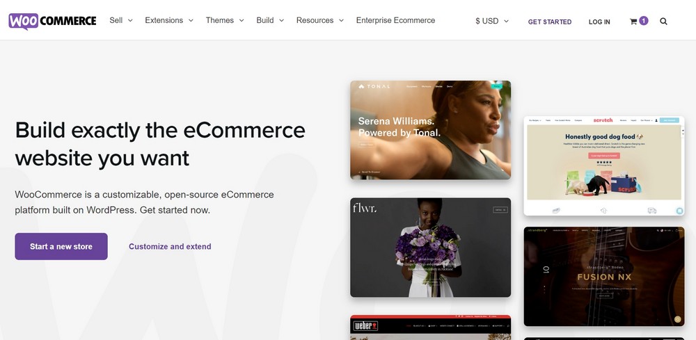 woocommerce homepage