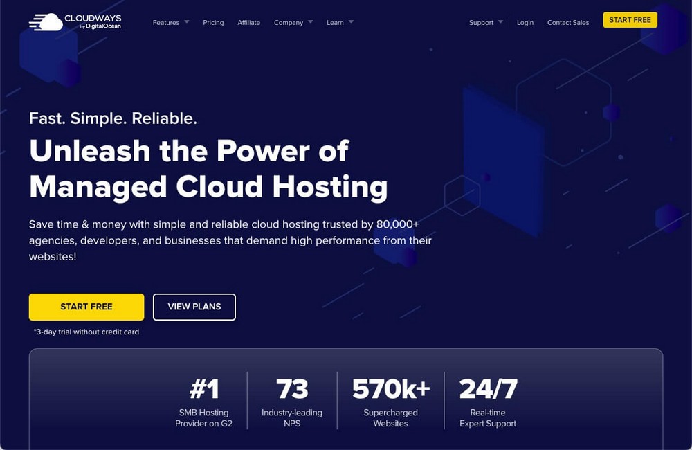 Cloudways-hosting-homepage