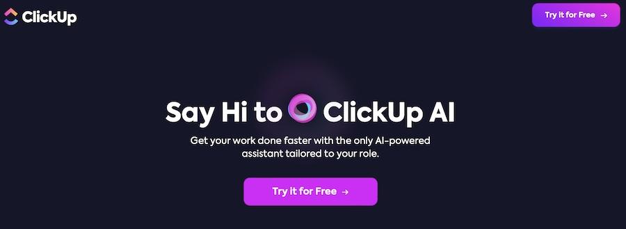 ClickUp website