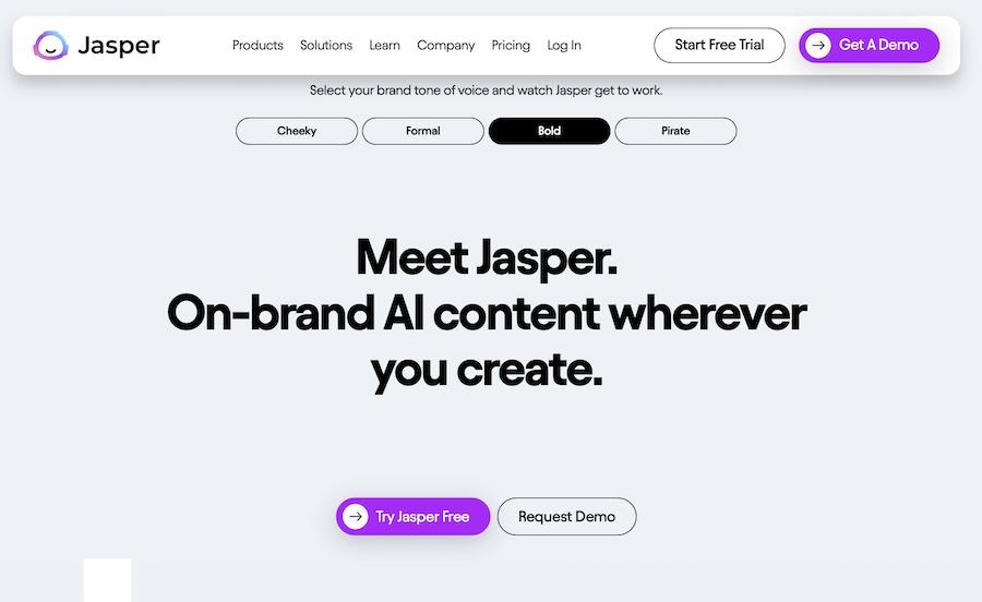 Generador de contenidos Jasper ai