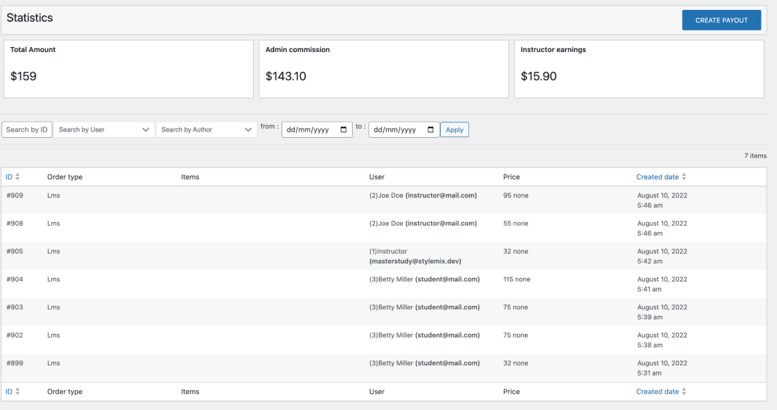 Usage Metrics and Reporting