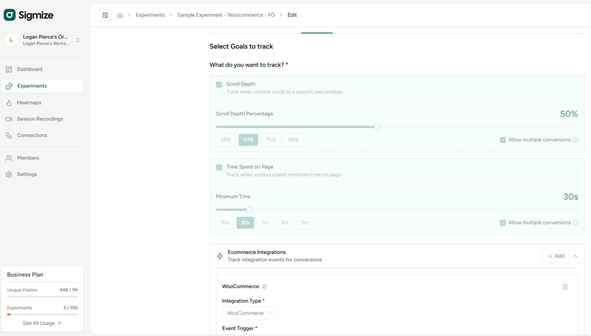 Complete Goal Tracking