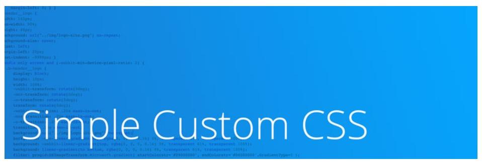 Simple Custom CSS Plugin