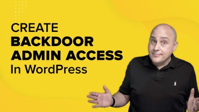 Create a Secret Backdoor Admin Access in WordPress