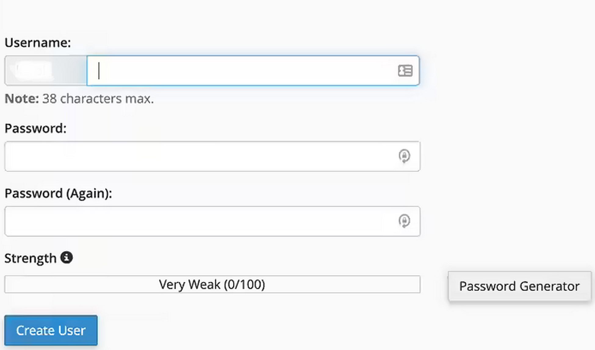 create mySQL database new password