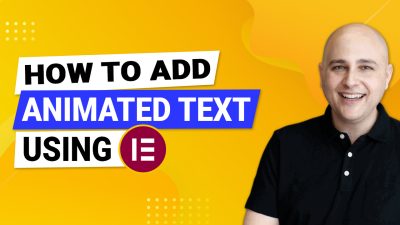 How To Add Animated Text using Elementor