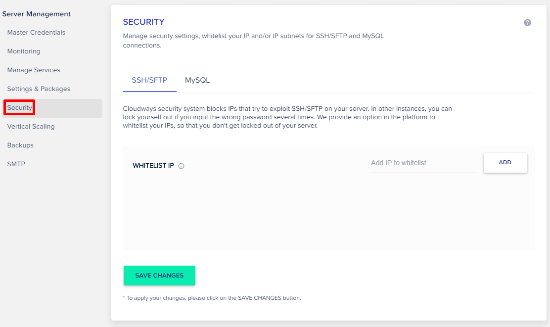 Cloudways Security