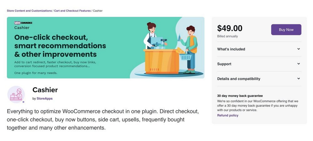 cashier plugin for WooCommerce