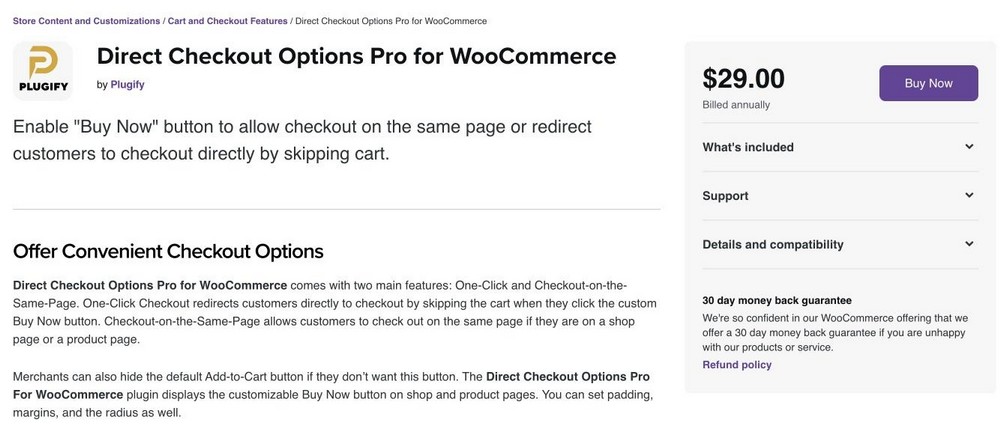 WooCommerce Direct Checkout Pro plugin