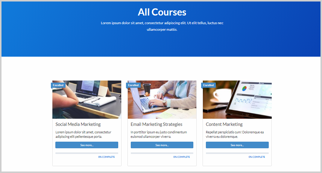 learndash academy all courses