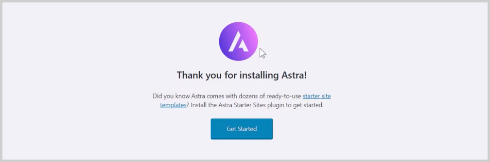 get started with astra site