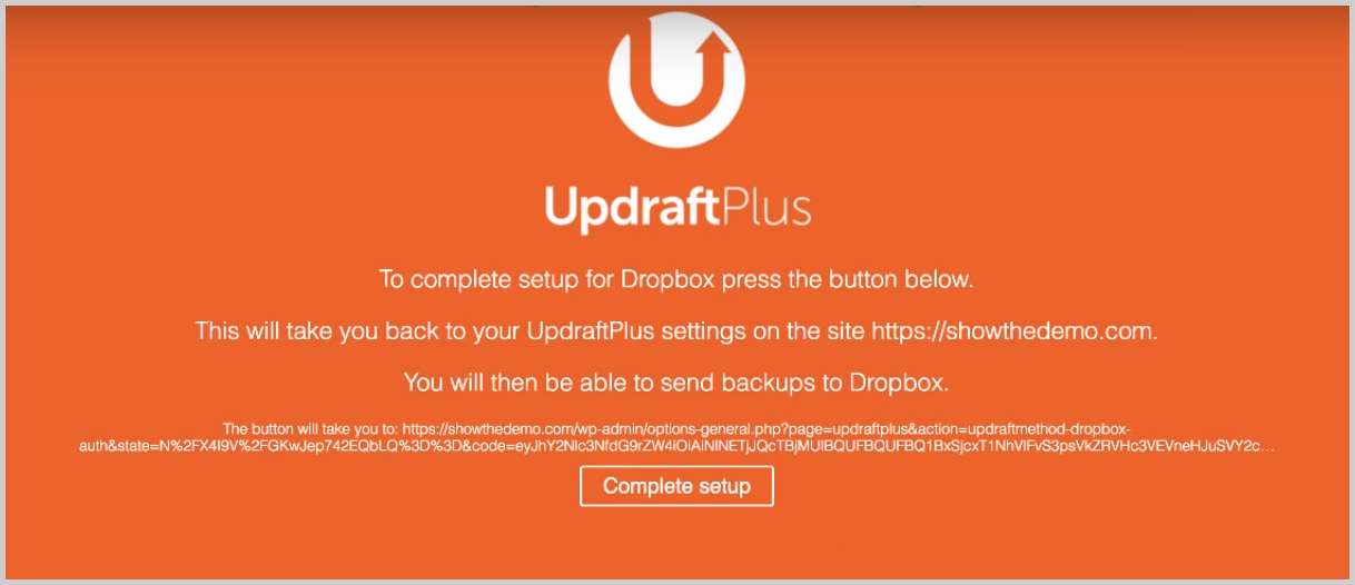 complete setup updraftsplus backups