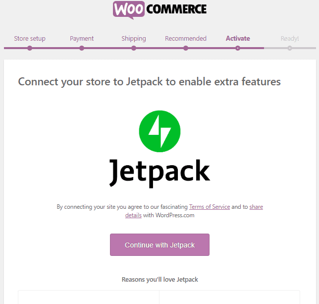 Connecting WooCommerce with Jetpack