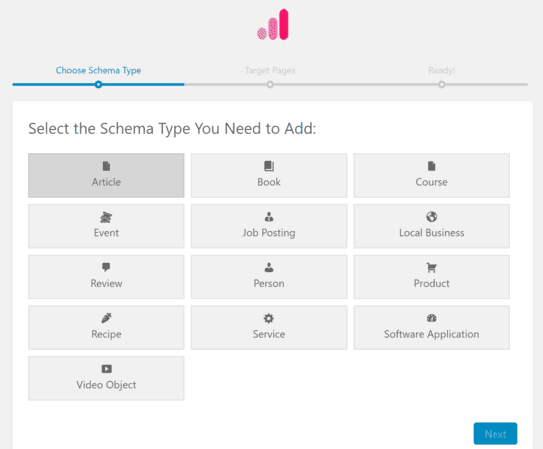 Типове схеми в Schema Pro