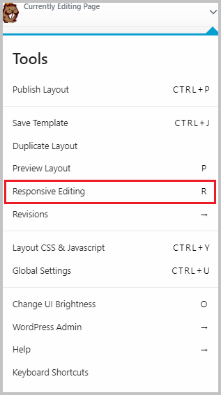 responsive editing
