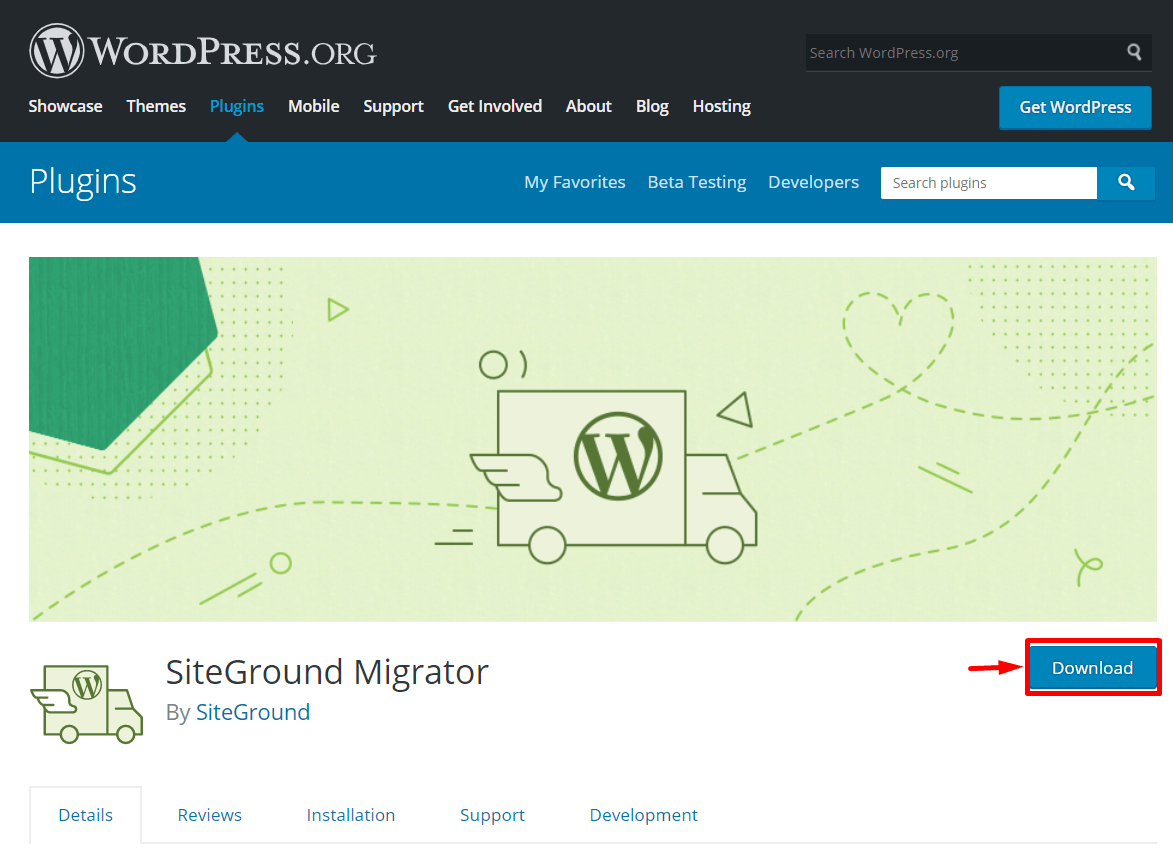 SiteGround Migrator Plug-in