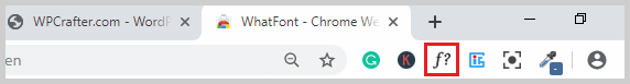 whatfont icon