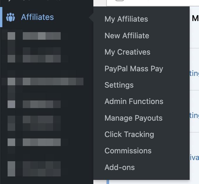 configure affiliate manager plugin
