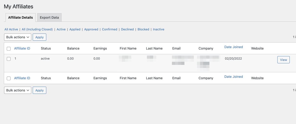 track affiliate performance in affiliate manager plugin