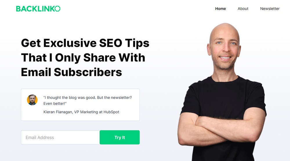 Backlinko opt in form example