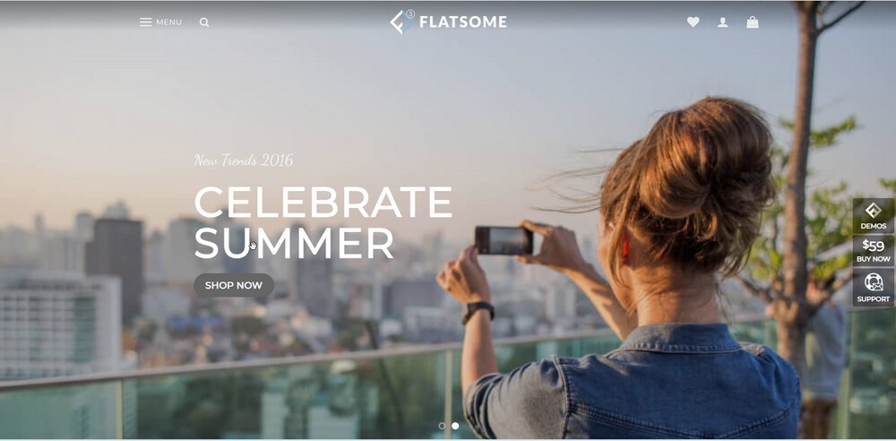 Flatsome theme demo