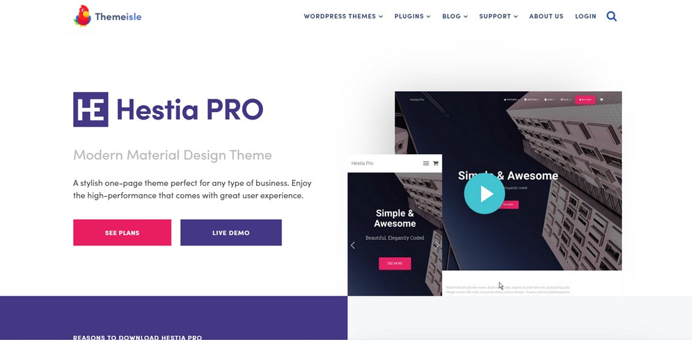 Hestia Pro theme