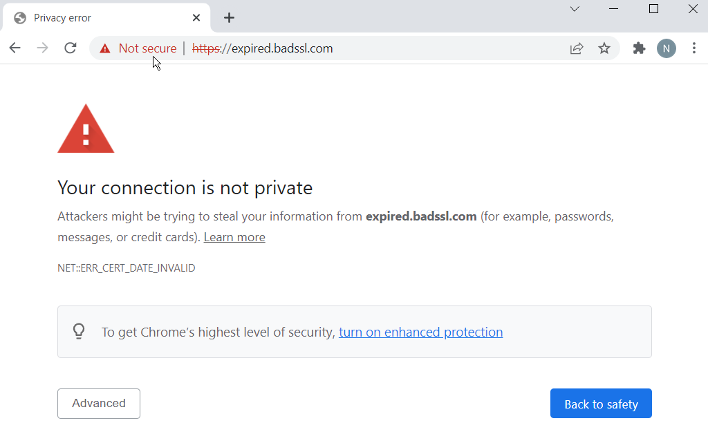 Websites without an SSL certificate are no longer considered trustworthy