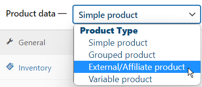 WooCommerce simple product type