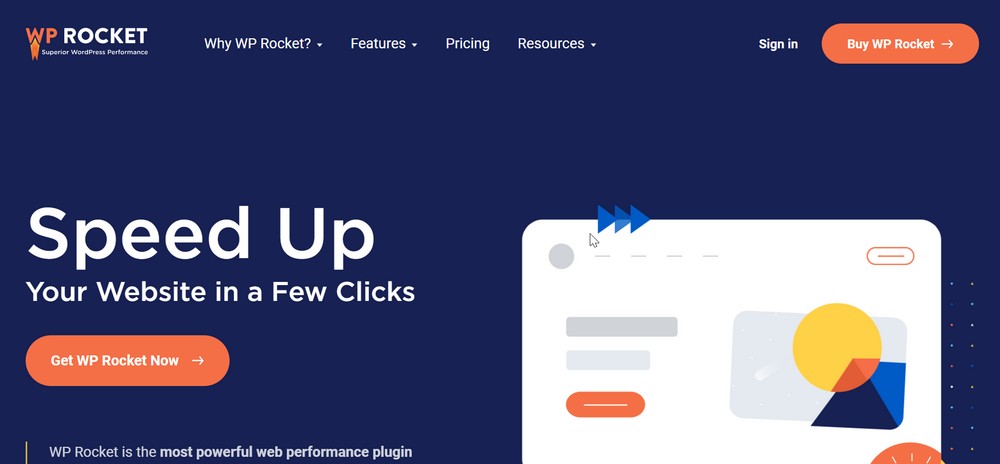 WPRocket homepage